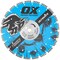 Ox Tools Ultimate Concrete/Asphalt 16'' Diamond Blade 12mm with 15mm undercut Segment - 1" - 20mm bore OX-UB12-16 - alternate 1